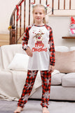 Christmas Red Print Family Pajamas Sets