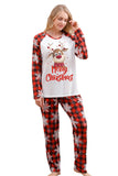 Christmas Red Print Family Pajamas Sets