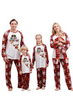 Christmas Red Print Family Pajamas Sets