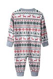 Christmas Family Matching Pajama Set Grey Pattern Pajamas