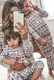 Christmas Family Matching Pajama Set Grey Pattern Pajamas