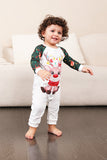 Dark Green Deer Christmas Family Pajamas Set