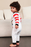 Red Stripes Snowmen Christmas Family Pajamas Set