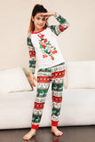 Red Green Family Christmas Tree Pajamas Set