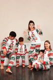 Red Green Family Christmas Tree Pajamas Set