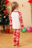 Red Deer Print Christmas Family Matching Pajamas Set