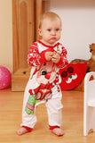 Red Deer Print Christmas Family Matching Pajamas Set