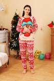 Red Deer Print Christmas Family Matching Pajamas Set