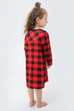 Red Plaid Christmas Family Matching 2 Pieces Pajamas Set