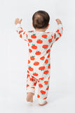 Orange Print Christmas Family Matching Pajamas Set