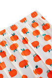 Orange Print Christmas Family Matching Pajamas Set