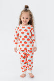 Orange Print Christmas Family Matching Pajamas Set