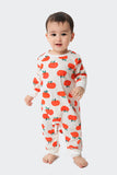 Orange Print Christmas Family Matching Pajamas Set