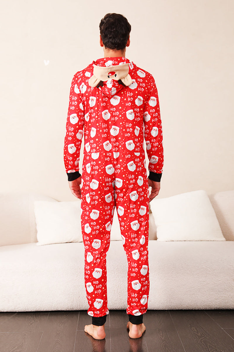 Load image into Gallery viewer, Family Red Christmas Claus Print Pajamas