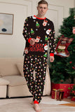 Santa Claus and Christmas Tree Black Family Matching Pajamas Set