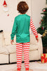 Load image into Gallery viewer, Green and Red Stripes Christmas Family Matching Pajamas Set