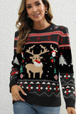 Green Christmas Tree Reindeer Christmas Sweater