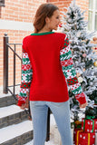 Colorful Christmas Tree Sweater with 3D Design