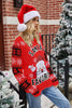 Load image into Gallery viewer, Long Sleeves Black Santa Claus Pattern Christmas Sweater