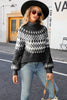 Load image into Gallery viewer, Christmas Coffee High Neck Pullover Knitted Sweater