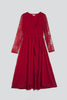 Load image into Gallery viewer, Red Lace Dresses and Long Sleeves T-Shirt Family Matching Outfits