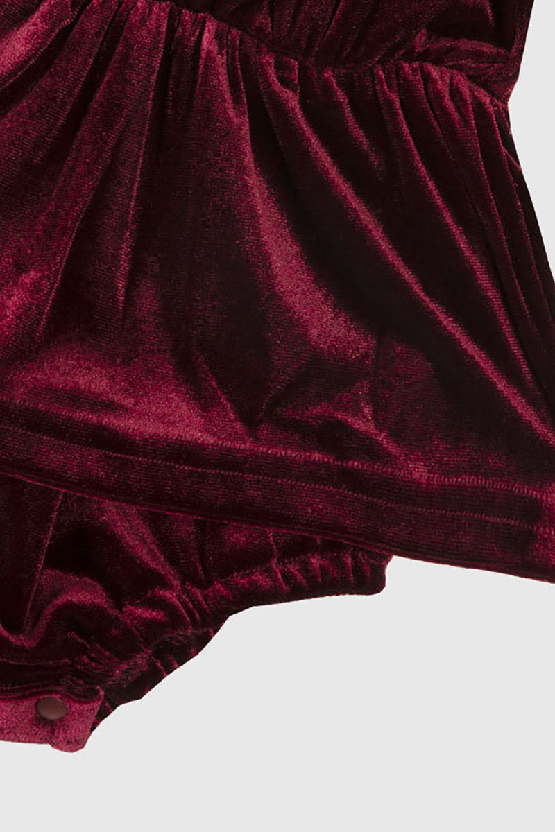 Load image into Gallery viewer, Burgundy Velvet Slip Dresses Mom Daughter Family Matching Outfits