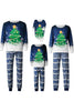Load image into Gallery viewer, Christmas Family Matching Pajamas Set Blue Christmas Tree Print Pajamas
