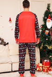 Christmas Family Matching Pajamas Black Red Deer Printed Pajamas Set