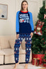 Load image into Gallery viewer, Christmas Family Matching Pajamas Set Navy Chill Out Pajamas