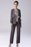 Dusk Sequin 3 Pieces Mother of the Bride Pant Suits