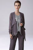 Dusk Sequin 3 Pieces Mother of the Bride Pant Suits