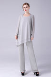 Jumpsuit/Pantsuit Separates Scoop Ankle-Length Chiffon Mother of the Bride Dress