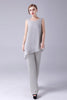 Load image into Gallery viewer, Jumpsuit/Pantsuit Separates Scoop Ankle-Length Chiffon Mother of the Bride Dress