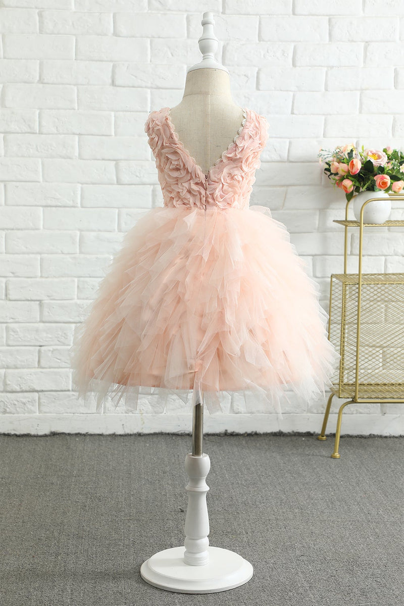 Load image into Gallery viewer, Light Pink Sleeveless Flower Girl Dress