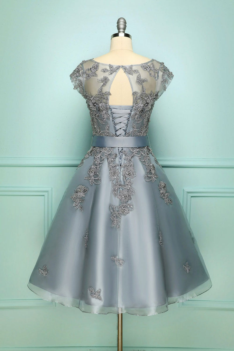 Load image into Gallery viewer, Grey Vintage Prom