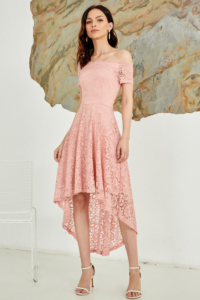 Load image into Gallery viewer, Blush Off the Shoulder Dress