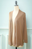 Brown Long Sleeves Cardigan