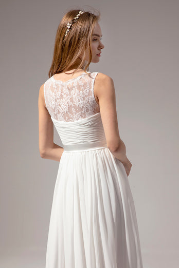 Ivory Long Bridesmaid Dress