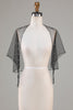 Load image into Gallery viewer, Black Tulle 1920s Cape with Pearls