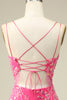 Load image into Gallery viewer, Corset Back Bodycon Short Formal Dress With Tassel