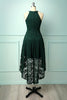 Load image into Gallery viewer, Asymmetrical Green Lace Dress