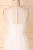 Load image into Gallery viewer, White Appliques Homecoming Dress