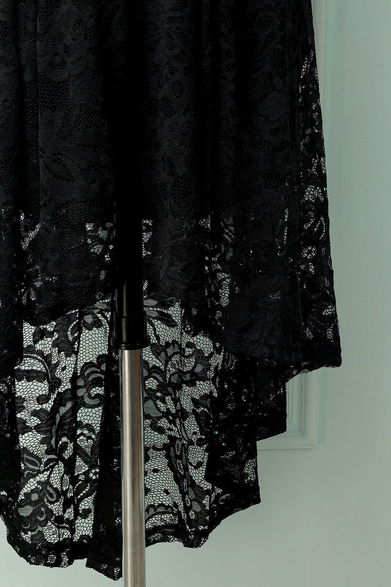 Load image into Gallery viewer, Asymmetrical Black Lace
