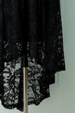 Asymmetrical Black Lace