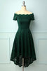 Load image into Gallery viewer, Dark Green Off the Shoulder Dress