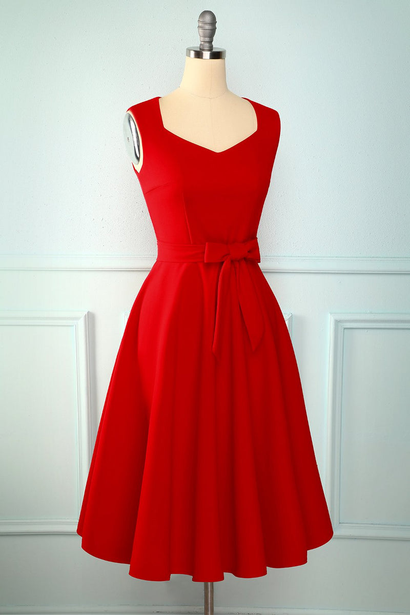 Load image into Gallery viewer, Red Sash Homecoming Dress