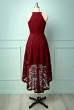 Burgundy Red Lace Dress