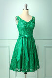 Green Lace Bridesmaid Dress