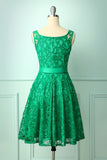 Green Lace Bridesmaid Dress