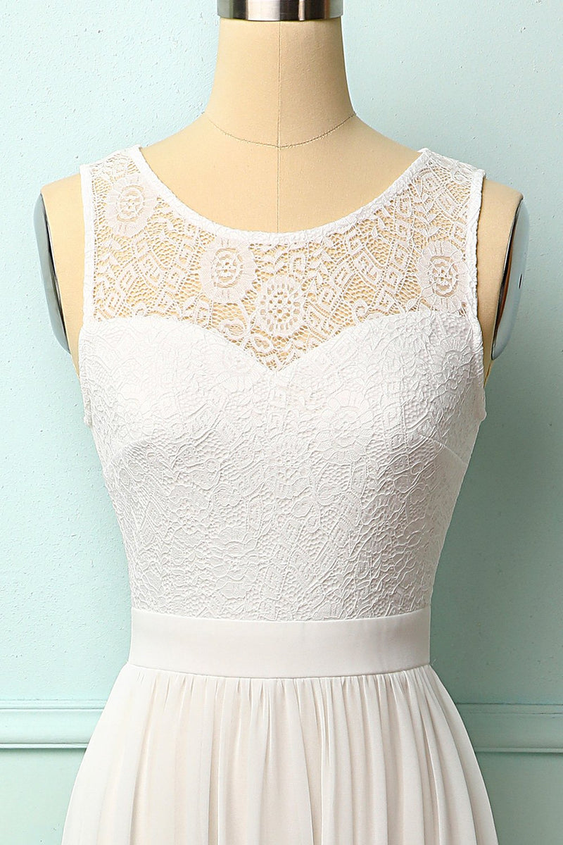 Load image into Gallery viewer, White Lace Long Dress
